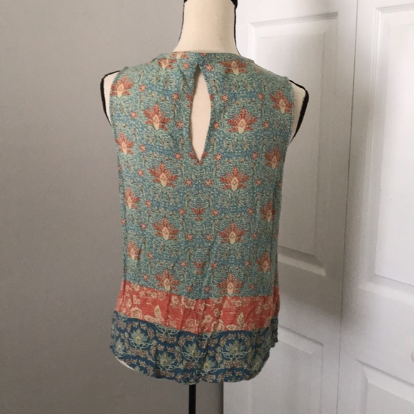 ANTHROPOLOGIE DANIEL RAINN Sleeveless Plaquette floral Top | M - Picture 7 of 12